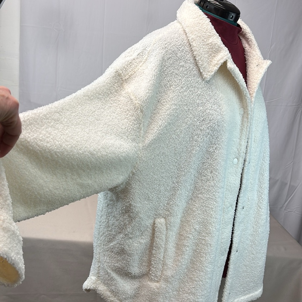 Fabletics Yitty Teddy Shacket sz 1X oversized - Picture 10 of 17